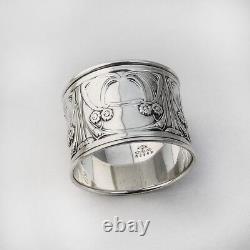 Art Nouveau Napkin Ring Sterling Silver Gorham Silversmiths 1906