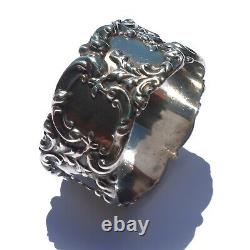 Art Nouveau Sterling Silver Frank Whiting Baroque Scroll Napkin Ring