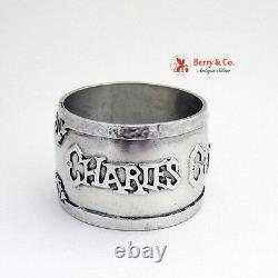 Arts and Crafts Napkin Ring Sterling Silver 1920