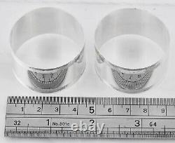 Australian BRITANNIC Pair Sterling Silver Napkin Serviette Rings No Engraving