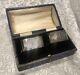 Boxed Pair Of Antique English Sterling Silver Napkin Rings C Initial, D. 1937