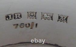Boxed Set 12 Birmingham 1961 Hallmarked Solid Silver Napkin Rings Serviette Ring
