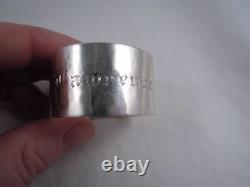 Carl Poul Petersen Sterling Silver Hammered Napkin Ring Modernist Craft Lawrence