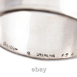 Cartier Sterling Silver Napkin Ring Simple Refined 20thc Monogram Scw