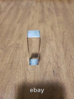 Colonial Sterling Silver Napkin Ring Rectangle Shape Hammered Finish No Monogram