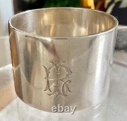 ENGLISH GEORGE V VERY Heavy Antique Vintage Sterling Silver Napkin Ring