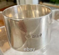 ENGLISH GEORGE V VERY Heavy Antique Vintage Sterling Silver Napkin Ring