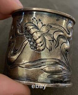 Early Sterling Silver Repousse Napkin Ring