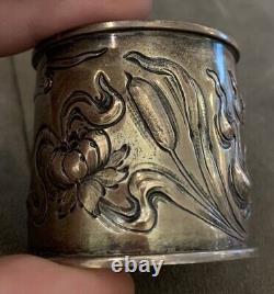 Early Sterling Silver Repousse Napkin Ring