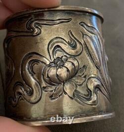 Early Sterling Silver Repousse Napkin Ring