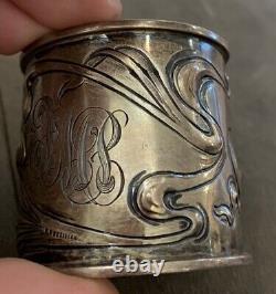 Early Sterling Silver Repousse Napkin Ring