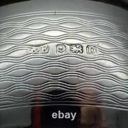 Engine Turned Napkin Ring Sterling Silver 1928 Birmingham Mono B