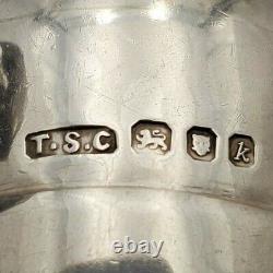English Sterling Silver Napkin Ring, Boy with Barrel Figural Vintage