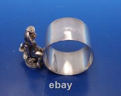 English sterling figural napkin ring by Period Jewellery Mfg