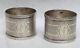 Exquisite Pair Early American Coin Silver Napkin Rings