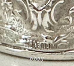 Fabulous Heavy Antique Sterling Silver Napkin Ring Cherub / Putti