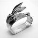 Figural Bunny Napkin Ring 950 Sterling Silver