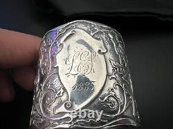Fontainebleau Napkin Ring Gorham Sterling Silver Monogramed
