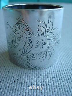 GORHAM STERLING SILVER NAPKIN RING AESTHETIC c1852-1865 RARE OLD BEAUTY