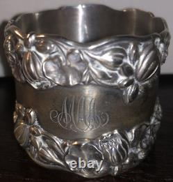 Gorham B208 Pond Lily Sterling Silver Ring Napkin Ring withMonogram