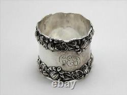 Gorham B209 Pond Lily Sterling Silver Ring Napkin Ring withMonogram