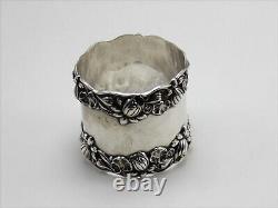 Gorham B209 Pond Lily Sterling Silver Ring Napkin Ring withMonogram