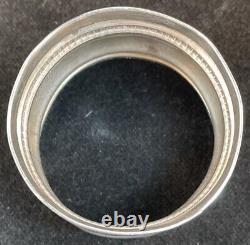 Gorham Brite-Cut Sterling Silver Napkin Ring Margarite Name Engraved