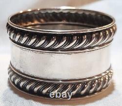 Gorham Sterling Silver English Gadroon Pattern Napkin Ring #522 NO Mono 19.5gr