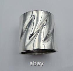 Gorham Swirl Design Sterling Silver Napkin Ring 42 grams Old Mark 1852-1865