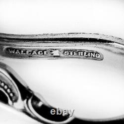 Grande Baroque Napkin Clips Pair Wallace Sterling Silver 1941