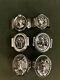 Group Of 6 Coin And Sterling Medallion Napkin Rings