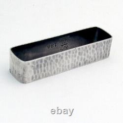 Hammered Napkin Ring Lebolt Sterling Silver 1930 Mono T