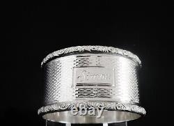 Immaculate Sterling Silver Napkin Ring SIMON, Bi-Centenary Mark 1973 Mappin Webb