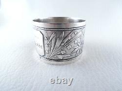 JAPANESE by WOOD & HUGHES Sterling Silver Aesthetic Napkin Ring Mono CLARISSA