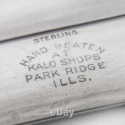 Kalo Shops Oval Napkin Ring Applied Monogram Sterling Silver