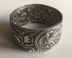 Kirk Repousse Sterling Silver Napkin Ring Unmonogrammed