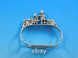 Labors of Cupid Figural 835 Silver W. Germany Napkin Ring with Child & Squirrel
