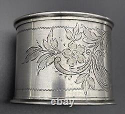 Large 800 Sterling Silver Napkin Ring Name Engraved Vater