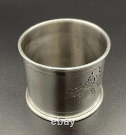 Large 800 Sterling Silver Napkin Ring Name Engraved Vater