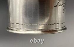 Large 800 Sterling Silver Napkin Ring Name Engraved Vater