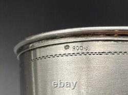 Large 800 Sterling Silver Napkin Ring Name Engraved Vater