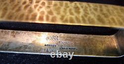 LeBolt Arts & Crafts Sterling Hand-Hammer Napkin Ring / Holder G Initial