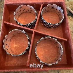 Lois Hill Sterling Silver Napkin Rings (4)