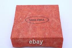 Lois Hill Sterling Silver Napkin Rings Granulated Scoll Filigree Original Box