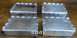 Lot Of Four Sterling Silver Napkin Holders, MADE IN BOLIVIA