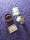 Lot Of 4 English Sterling Silver Napkin Rings