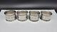 Lot Of 4 Vintage Wallace Sterling Silver #7413 Napkin Rings, 133 Grams