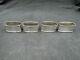 Lot Of 4 Vintage Webster Co. Sterling Silver Napkin Rings With Monograms, 70 Grams