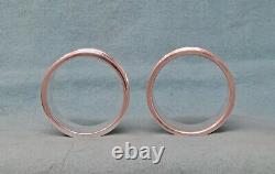 Mappin & Webb Sterling Napkin Rings 1.75D 1W 2.07 ozt. 1954 Mono