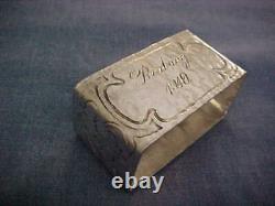 Marshall Field Sterling Napkin Ring 1942 Chicago Arts & Crafts Colonial Mf&co